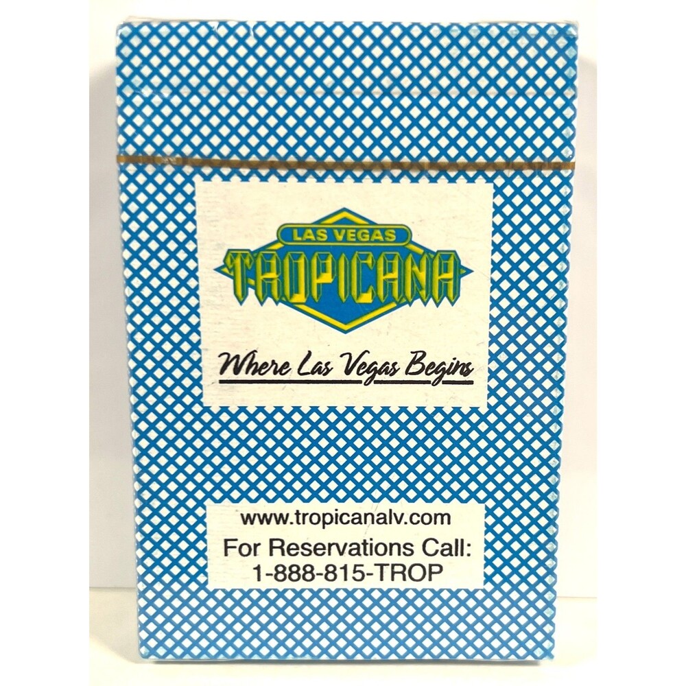 Sealed Las Vegas Tropicana Casino Playing Cards Deck New Gambling Poker Closed